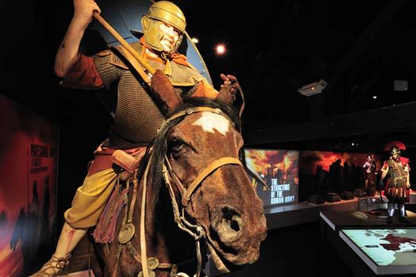 First gallery at the Roman Army Museum next to Hadrian's wall